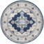 Tapis oriental bleu marine / crème Aurelle-32706524