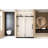 1/4 " 6 Mm  Clear Tempered Glass Single Sliding Shower Door 56 - 60 "W X 76" H, Film, Stainless Steel Square Tube Track, Matte Black, Handle For Bathroom In With Proof Track And