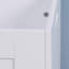 Armoire de rangement blanche avec 2 charnières de sécurité
