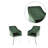Velvet Upholstered Armchair