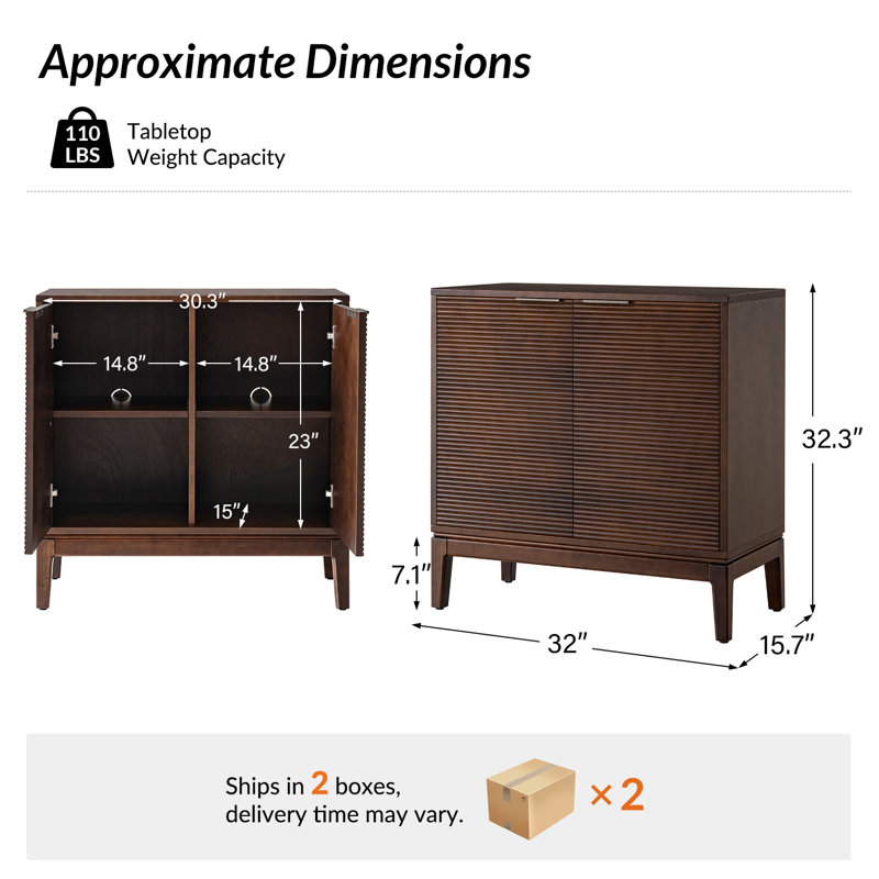 Armoire d'appoint 2 portes Felix