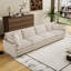 Modulaire avec assise profonde en beige - Canapé confortable pour le salon, la chambre à coucher et la chambre à coucher moderne-469865558-469865557