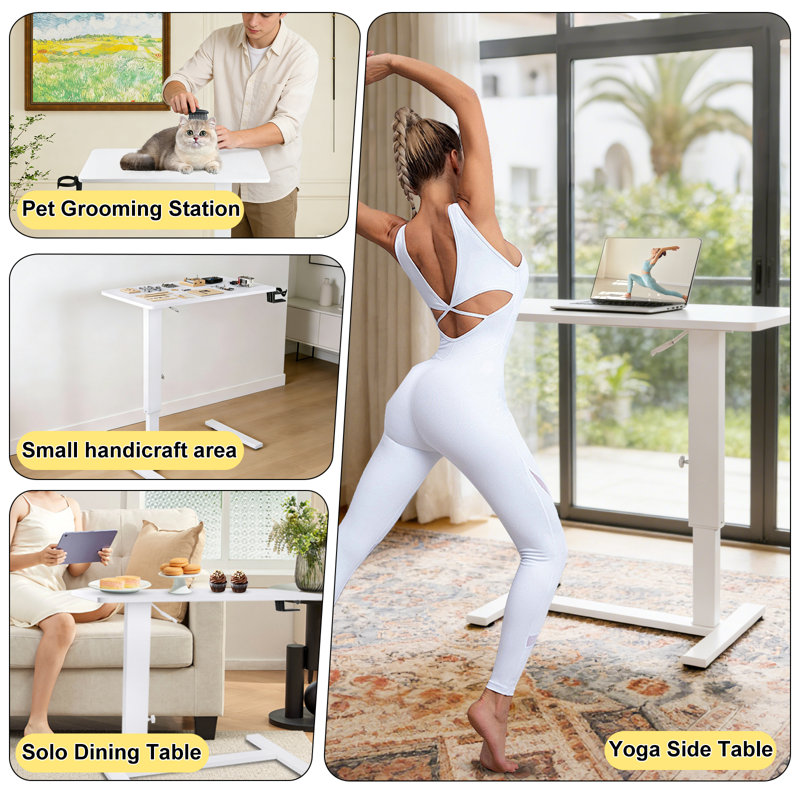 Adjustable Mobile Rolling Laptop Desk