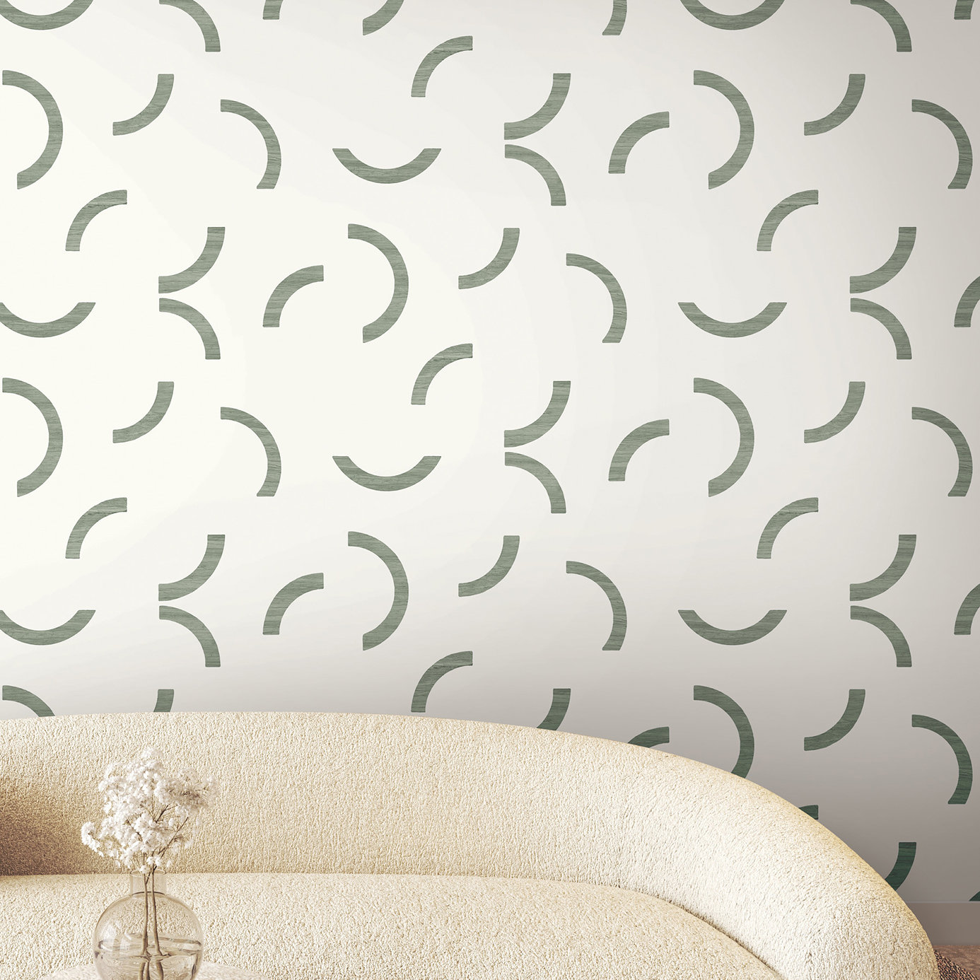 Grabiel Wallpaper Double Roll, Green