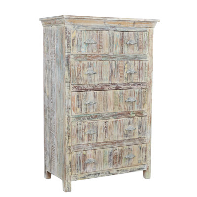 Eggleton Terri 54" Tall Brown Carved Chest