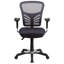 Chaise de bureau ergonomique en filet à dossier moyen avec accoudoirs réglables Siyer-33351259-53663816