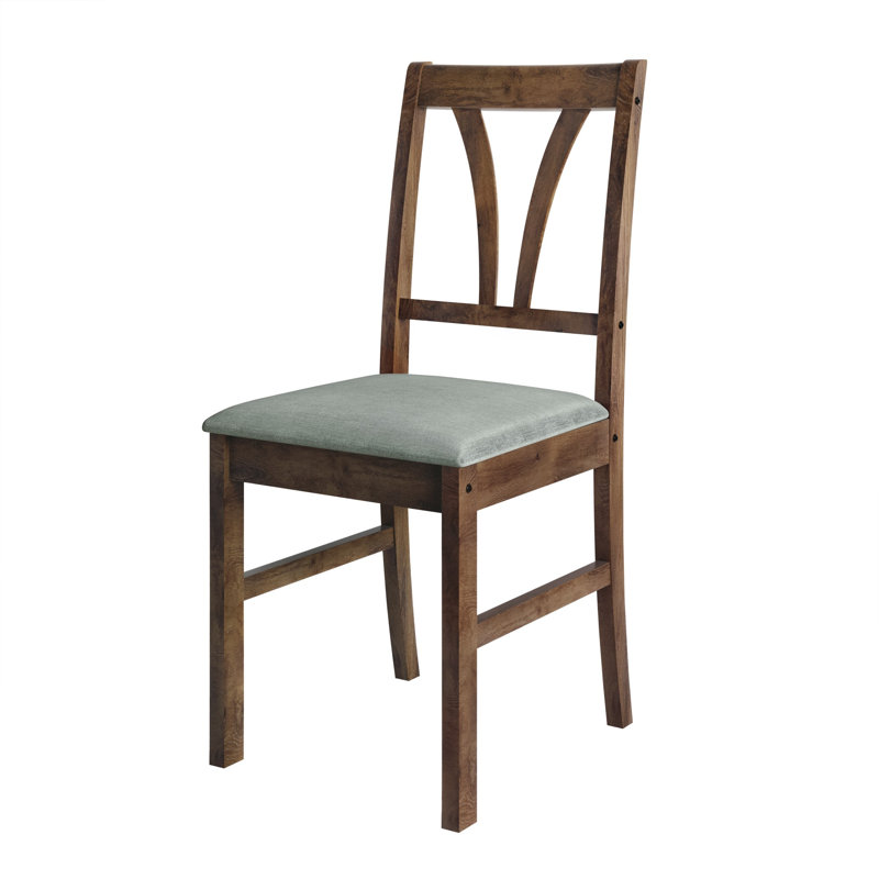 18.9'' H Upholstered Side Chair, Brown