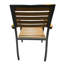 Fauteuil de patio empilable en acacia Boca Grande