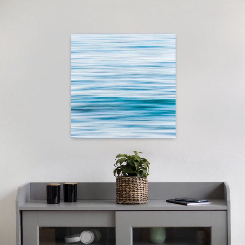 Abstract Ocean Abstract Coastal Ocean Art, 18" H x 18" W
