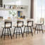 Tabourets de comptoir pivotants de 26,6 po Alonsa-131206076