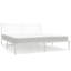 Metal Bed Frame with Headboard White-275720540