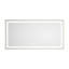 Miroir de salle de bain à DEL avec façade et rétroéclairage, miroir de meuble-lavabo mural avec cadre en aluminium, antibuée, mémoire, 3 couleurs, gradation continue-1864221600-1610789298-1864221608