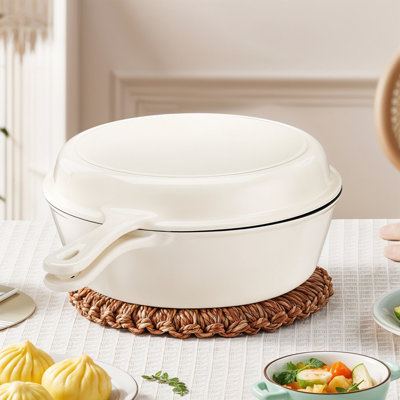 Belfry Kitchen 5.8L Cast Iron Round Braiser with Lid