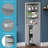 RiverRidge Madison Tall Corner Bathroom Storage Cabinet with Open Shelves-1765474527