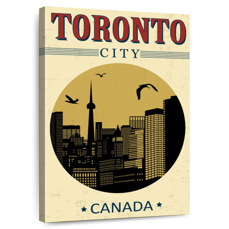 Aime Vintage Toronto Poster, 36" H x 24" W