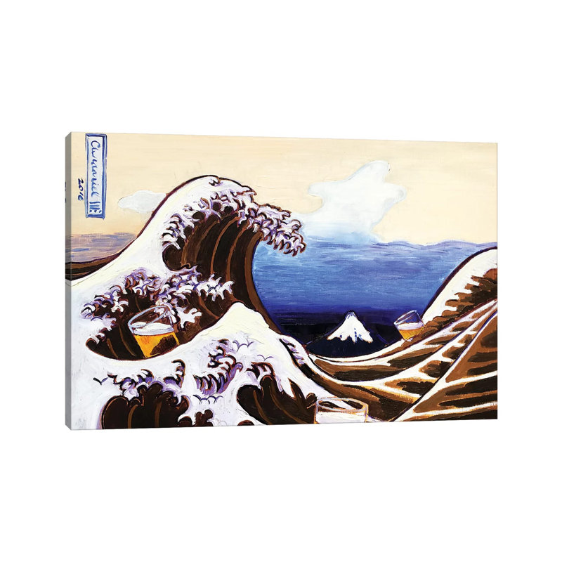 Beer Wave by Scott Clendaniel - Wrapped Canvas Print, 66.04 cm H x 45.72 cm W x 3.175 cm D
