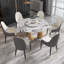Table de salle à manger ronde en pierre frittée avec plateau tournant-2070703946-2070703956