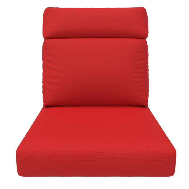24.5 x 27 inch Arnisa Sunbrella Outdoor Cushion For High Back Chair, 6 inch Thick Outdoor Replacement Cushion, Lamley Patio Wicker Chair Cushion Set