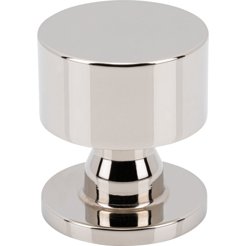 Dante Round Knob, Polished Nickel, 1 1/8"
