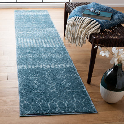 Tapis turquoise / bleu Dickerson