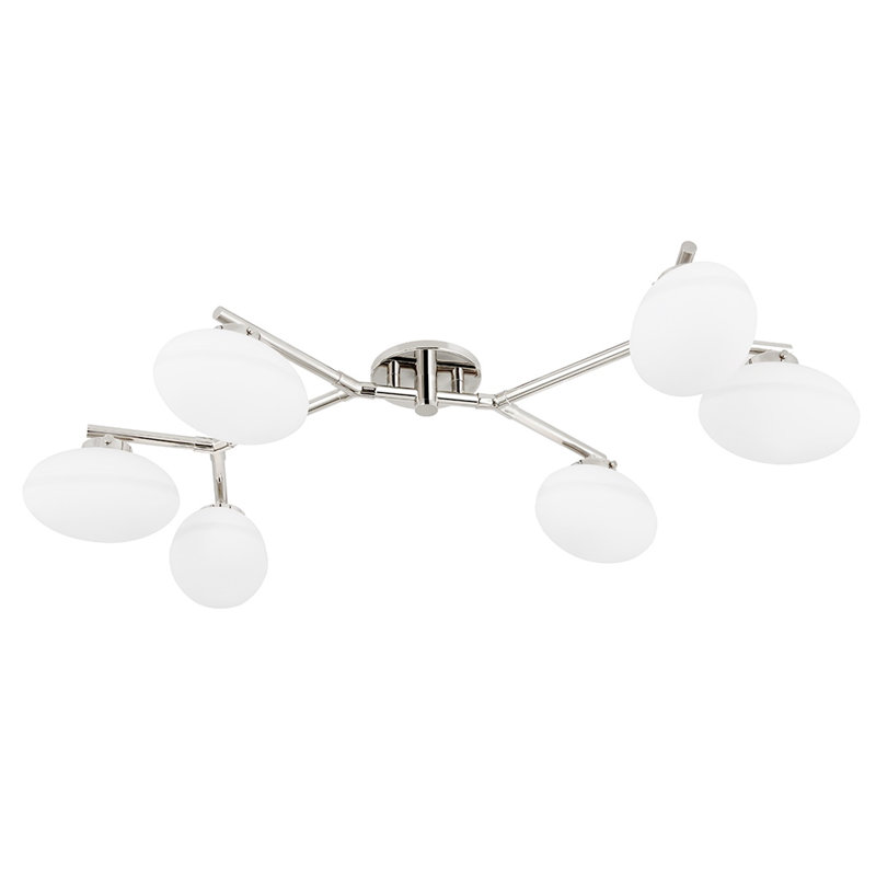 Wagner 6 - Light Semi Flush, Polished Nickel