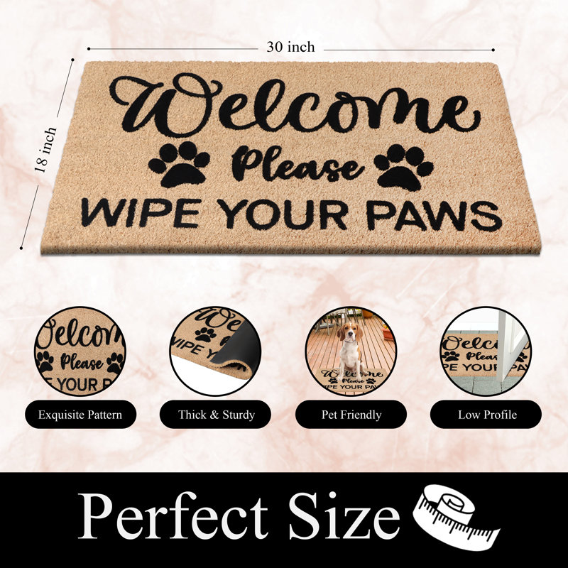Paillasson Natural Welcome, L 18 po x L 30 po