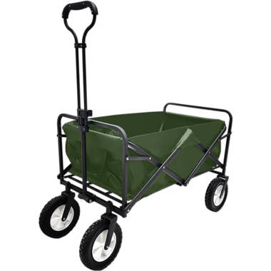 Pirecart Collapsible Folding Wagon Cart, Outdoor Park Utility Garden Wagon  With 2 Cup Holders, Heavy Duty Portable Picnic Camping Cart For Shopping,  Sport, Beach, Camping, Grocery, 150 Lbs (Black) & Reviews - Wayfair Canada