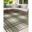 Tapis d'intérieur / extérieur de jardin à carreaux vert-437289651