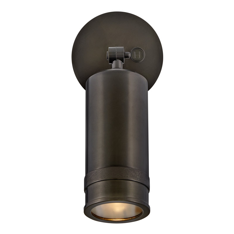 Pratt 12.5" Aluminum Pivotable Wall Mount Lantern, Black Oxide