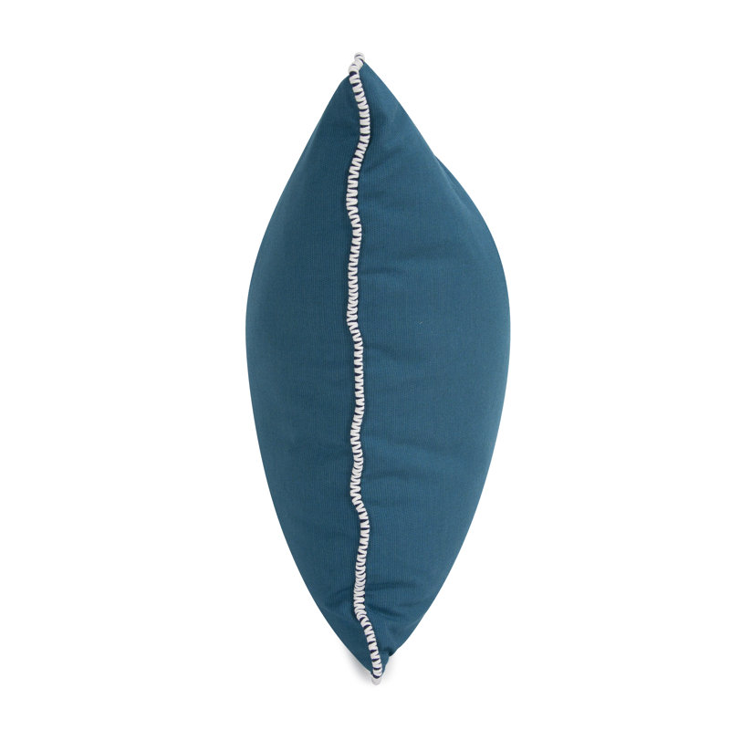 Delijah Square Indoor/Outdoor Pillow Cover & Insert, 20" x 20", Seascape Turquoise