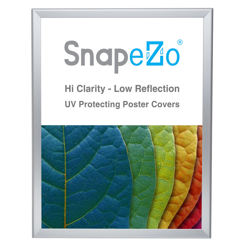 Silver Aluminum 22x28 Front-Loading Wall Poster Frame