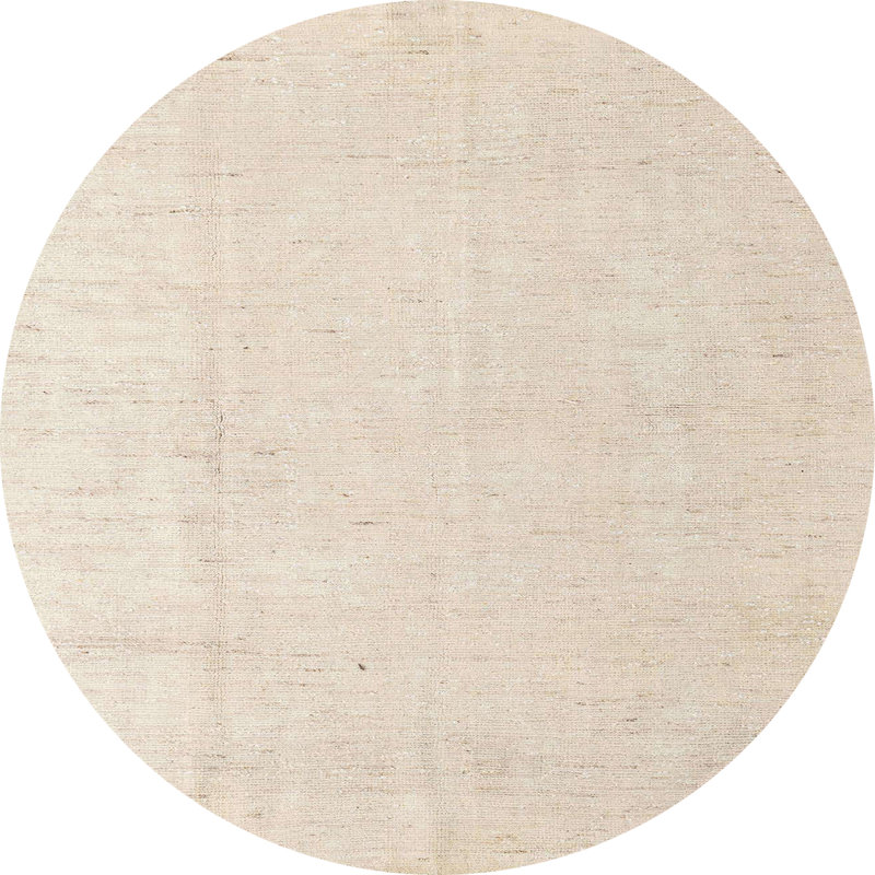 Tapis décoratif multicolore à motif abstrait, Rond 3 pi