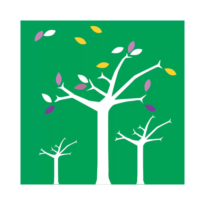 Autumn Trees Green by 5by5collective - Wrapped Canvas Gallery-Wrapped Canvas Giclée, 66.04cm H x 66.04cm W