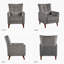 Fauteuil inclinable Amaurie Tacho avec dossier capitonné-1226636067