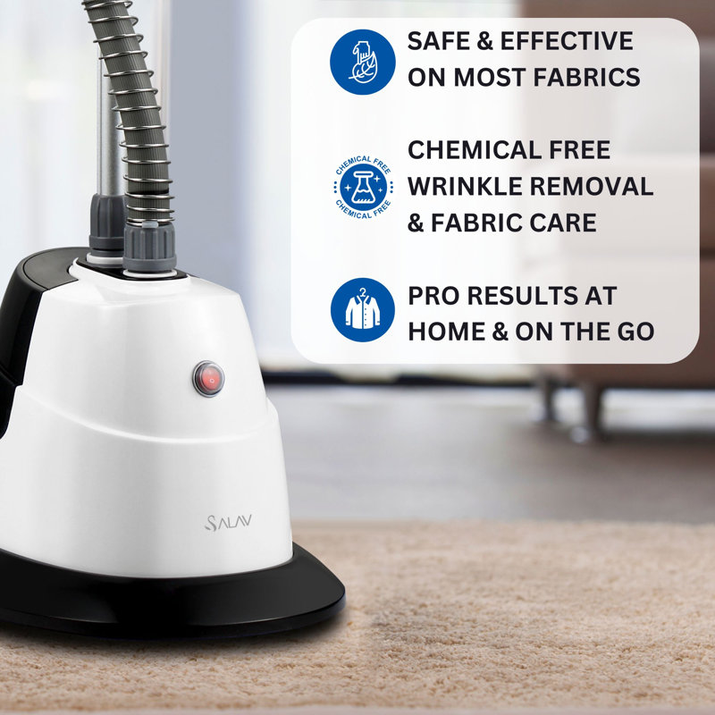 SALAV GS06-DJA Garment Steamer, 1500 Watts, Blush, Black