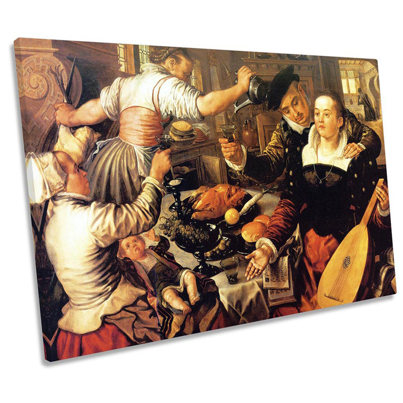 Joachim Beuckelaer A Kitchen Interior - Wrapped Canvas Print, 40.6cm H x 61cm W x 2cm D