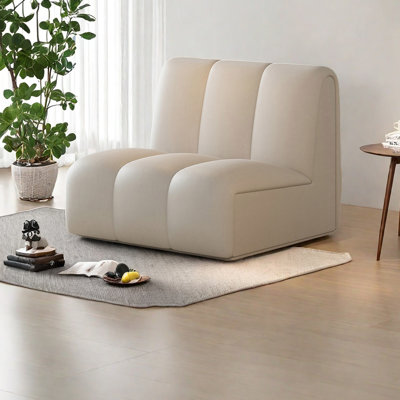 Chaise de loisirs moderne en cuir de style moderne et minimaliste