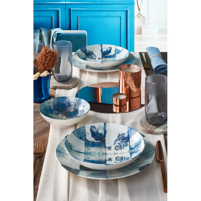 Piece Porcelain China Dinnerware Set - Service for 6