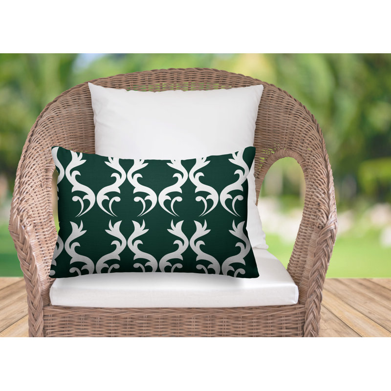 Housse et insert de coussin d'extérieur Galton, Émeraude
