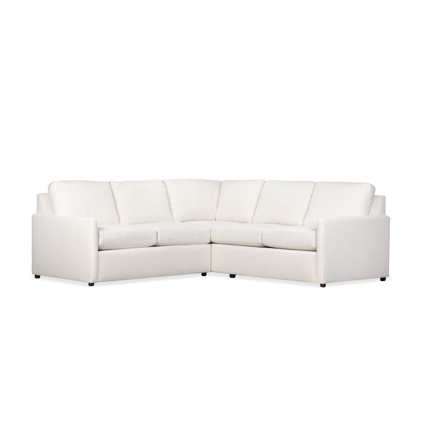 Savannah Upholstered L-Sectional, Lena Off White Performance Linen Blend
