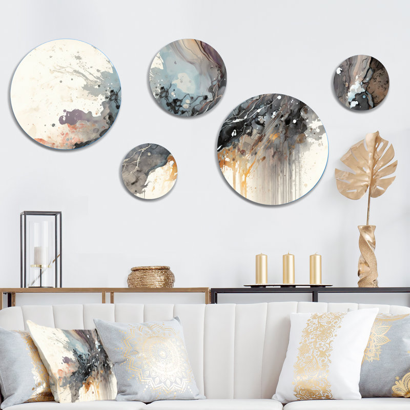 Abstract Wall Decor on Metal