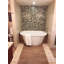 Tan Flat Pebble Mosaic 12" x 12"