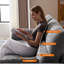 Canapé en U en forme de nuage avec repose-pieds avec rangement, canapé en chenille moderne avec méridienne, canapé modulaire convertible à 5 places pour le salon, gris-865109685