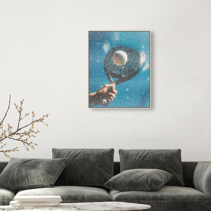 Instant Momentum Print by Oliver Gal, 46"H x 37"W, Silver Floater Frame