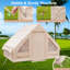 Tente de camping gonflable en coton 2 à 6 personnes pour camping familial Costway