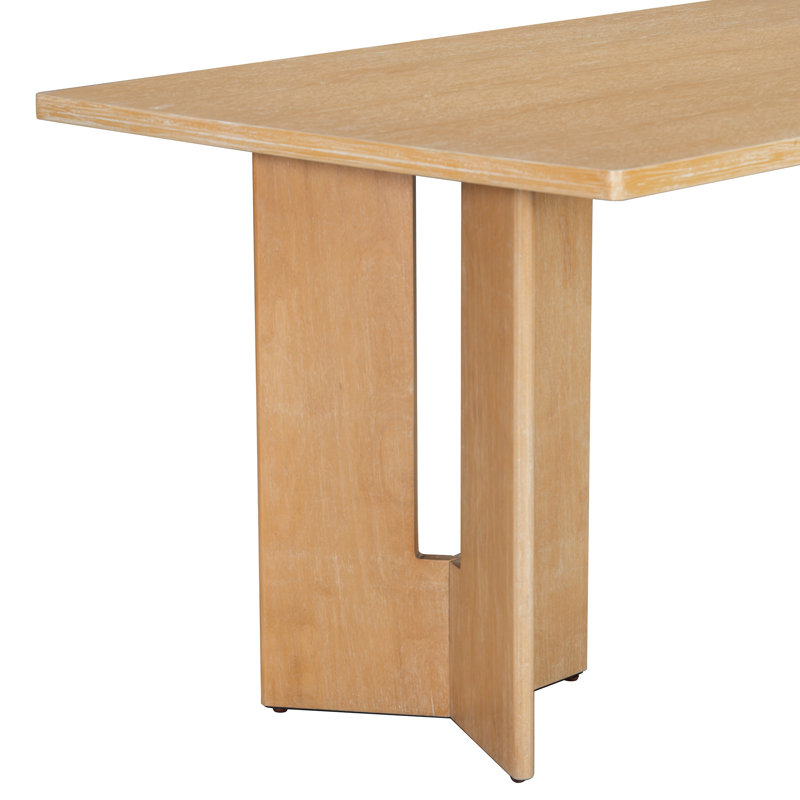 Table de salle à manger 60 po, Bois naturel délavé