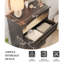 Commode 4 tiroirs 31,5 po avec éclairage à DEL, commode haute anti-basculement pour chambre à coucher, organisateur de commode avec tablette multimédia-710571840