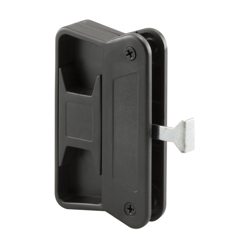 Plastique noir Prime-Line, loquet et poignée de porte à moustiquaire coulissante, convient aux portes à moustiquaire coulissante de qualité supérieure (paquet de 1)