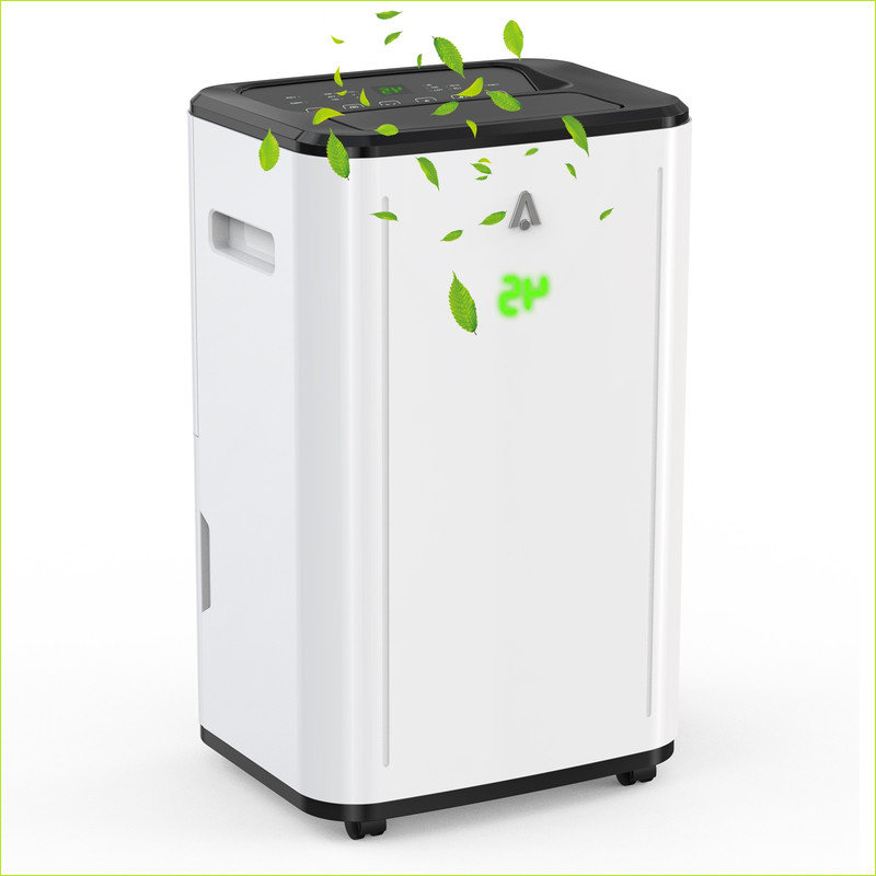 30L Dehumidifier for Home with Digital Humidity Display Covers 250m³,Two Drainage Modes,Laundry Drying and 24-Hour Timer for Damp, Black Mould and Condensation Low Noise
