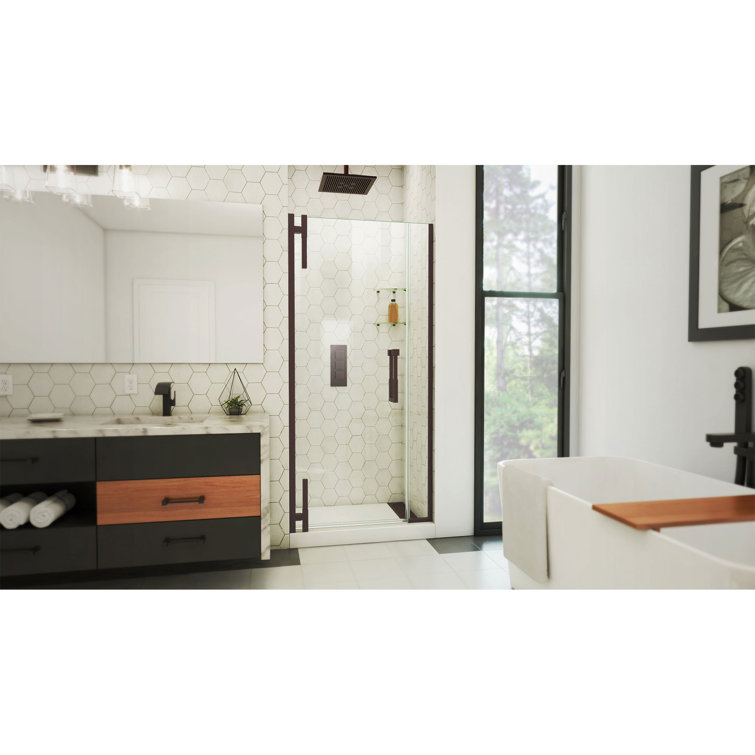 DreamLine Ascend 34 1/2-35 1/2 in. W x 72 in. H Frameless Pivot Shower Door